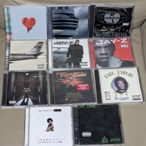 Rap/Hip-hop CD lot of 10 Twista, Jay-Z, Dr. DRE, Wu-Tang Forever Kenye West VG!!